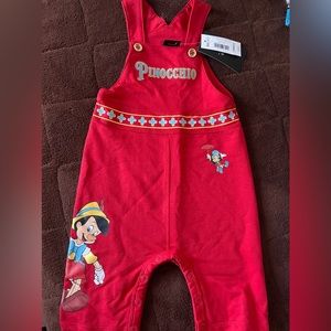 Pinocchio red overall